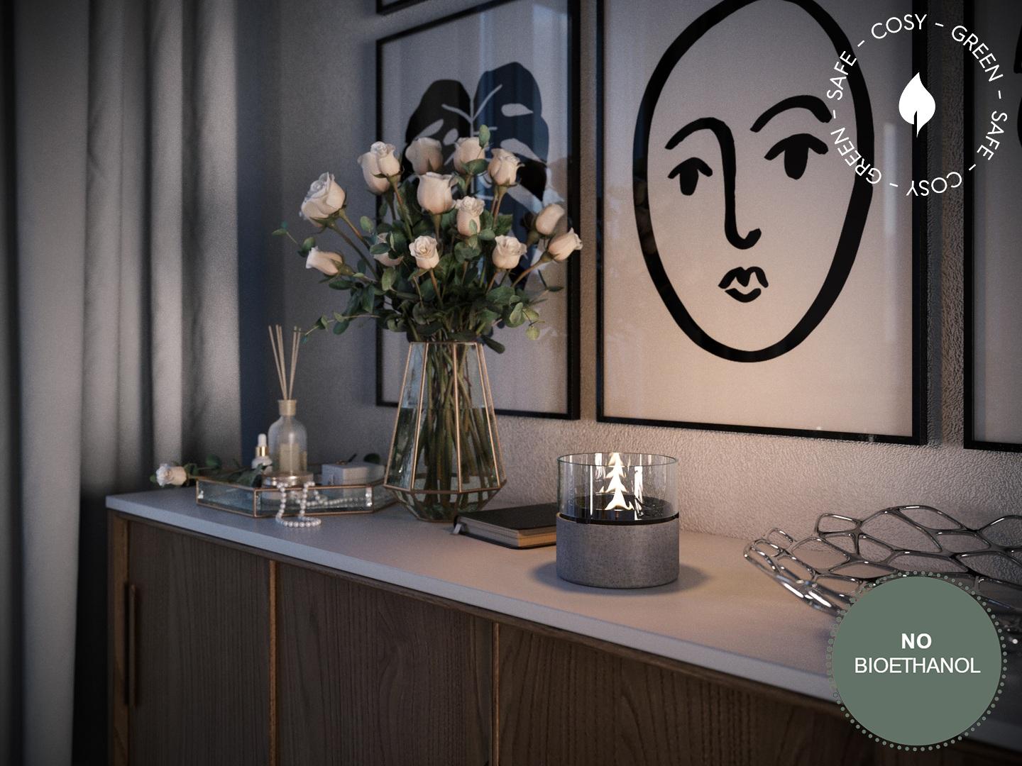 Café 14 Lava Grey asztali mécses